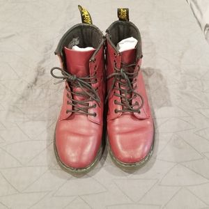 Girl's size 4 burgundy Dr. Marten's